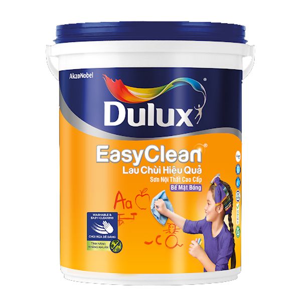 Sơn Dulux Easyclean A991B (Dòng sơn trong nhà, bề mặt bóng, màu pha, 5 lít)