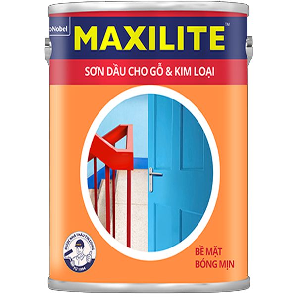 Sơn Maxilite A360 (Sơn dầu cho bề mặt gỗ và kim loại, màu trắng, 3L)