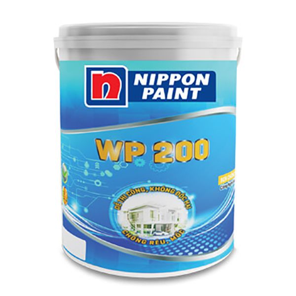 Sơn Pippon Wp 200 (dòng sơn chống thấm, màu xẫm nhạt-201, xẫm đậm-202, màu vàng, 6 Kg)