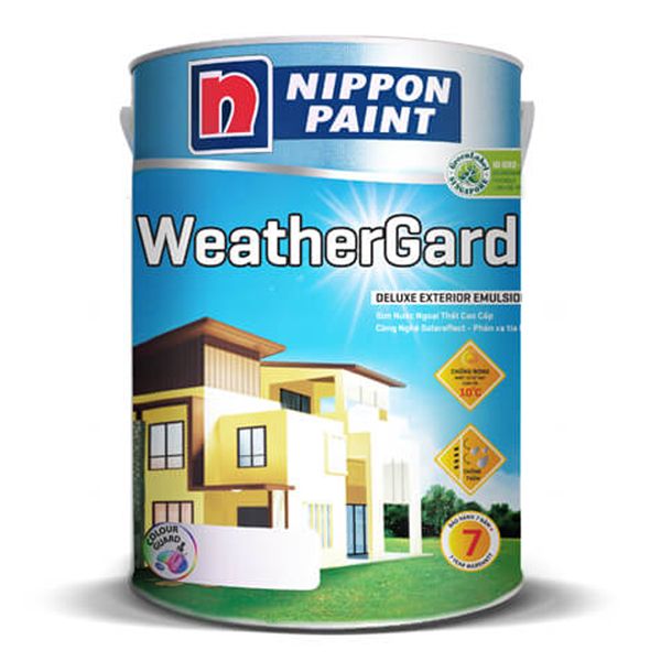Sơn Nippon Weathergard Bóng (Dòng sơn phù ngoài nhà, Màu pha, 5 lít)