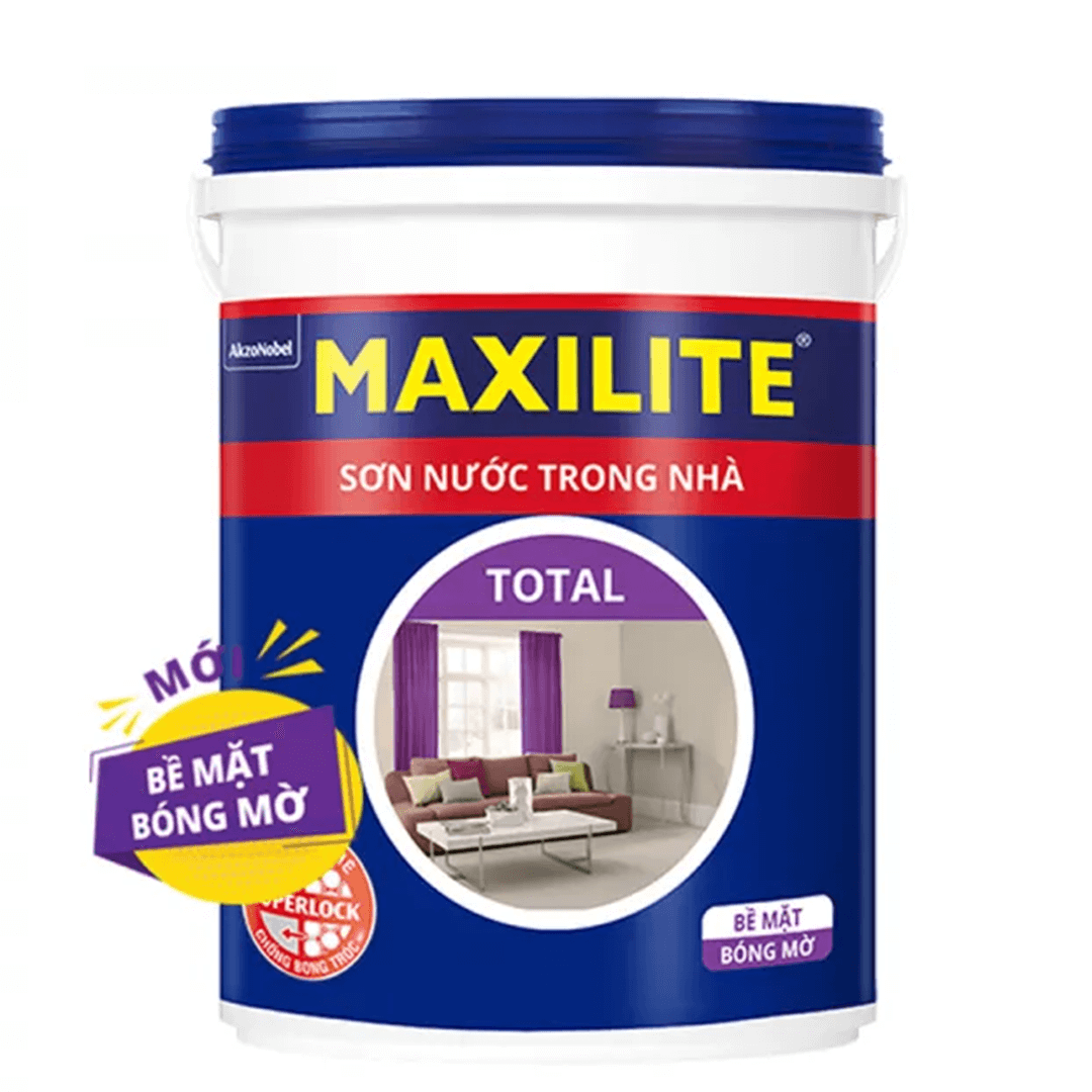 Sơn Maxilite Total 30CB  bề mặt bóng mờ 5 lít