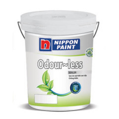 Sơn Nippon Odourless Sealer (Dòng sơn lót chống kiềm ngoài nhà, bề mặt mờ, màu trắng, 18 lít)