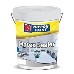 Sơn Nippon Matex Sealer (Dòng sơn lót chống kiềm trong nhà, bề mặt mờ, màu trắng, 17 lít)