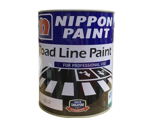 Sơn Nippon Road Line (Dòng sơn kẻ vạch đường, bề mặt mờ, phản quang màu đen, 5 lít) 
