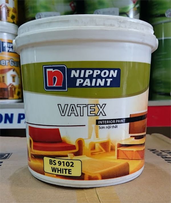 Sơn Nippon Vatex (dòng sơn phủ nội thất, các màu, 4.8 Kg)