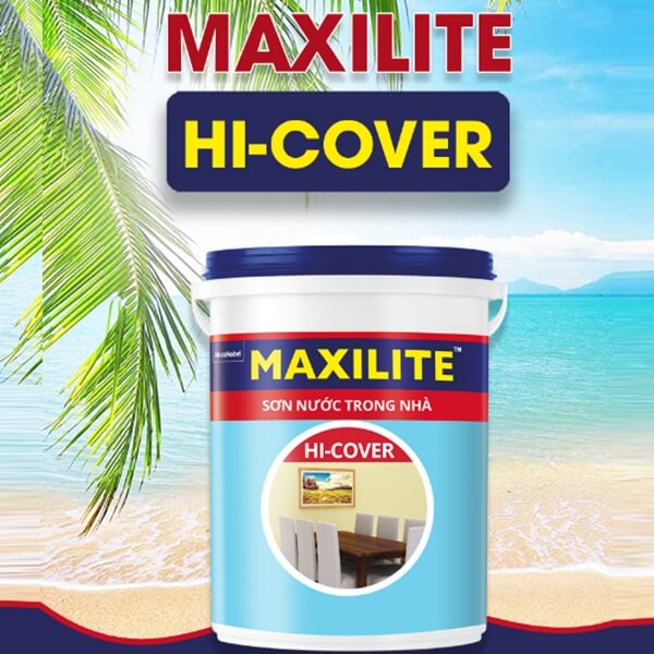 Sơn Maxilite Hi-Cover ME6 (Dòng sơn nội thất, màu pha, 18 lít) 