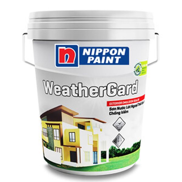 Sơn Nippon Weathergard Sealer (Dòng sơn lót chống kiềm ngoài nhà, Màu trắng, 18 lít)