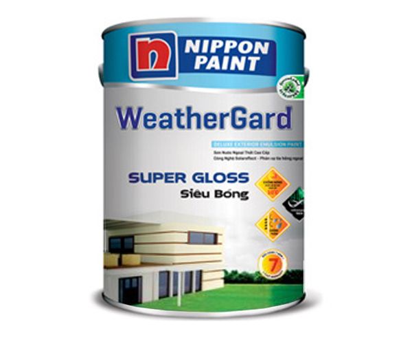 Sơn Nippon Weathergard Siêu bóng (Dòng sơn phù ngoài nhà, Màu pha, 5 lít)