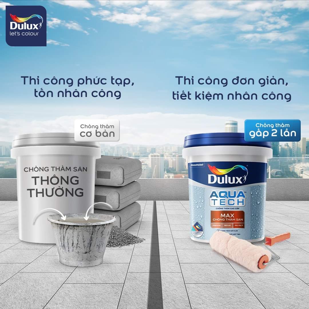 Giải Pháp Chống Thấm Sàn Với Sơn Dulux Aquatech Max V-910 Hiệu Quả