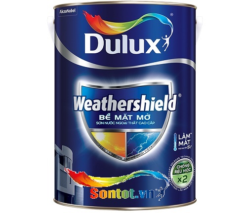 Sơn Dulux WeatherShield BJ9 là loại sơn ngoài trời chất lượng cao, giúp bảo vệ tường nhà khỏi tác động của thời tiết. Với khả năng chống mưa và UV, sơn Dulux WeatherShield BJ9 sẽ giữ cho tường nhà của bạn luôn mới và đẹp suốt nhiều năm.