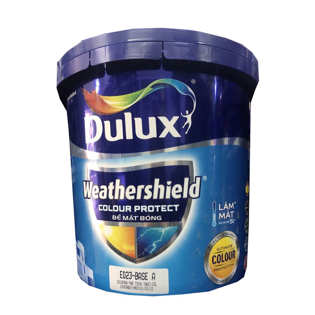 Sơn Dulux Weathershield Colour Protect E023 bề mặt bóng 15 lít