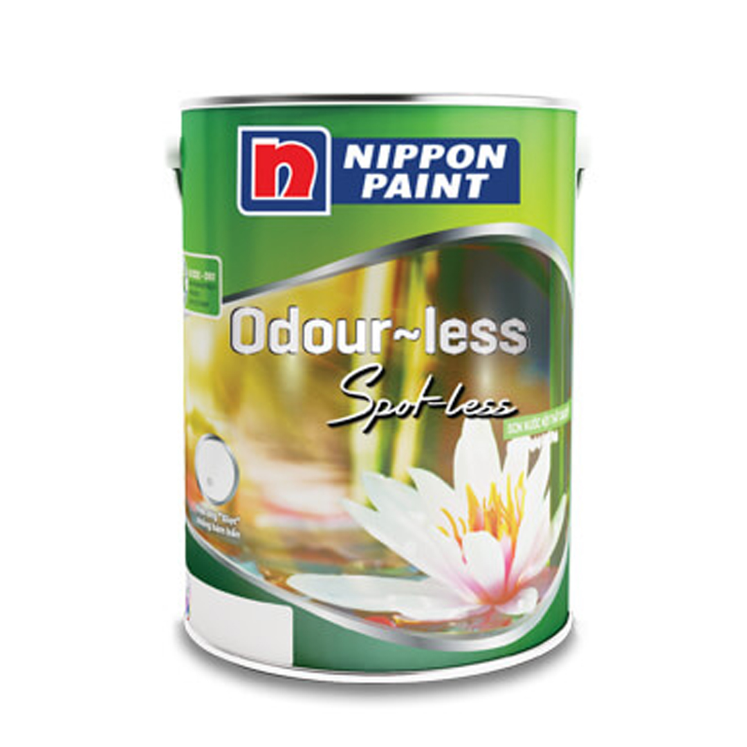 Sơn Nippon Odour-less Spot-less (Dòng sơn nội thất, màu pha, 1 lít)