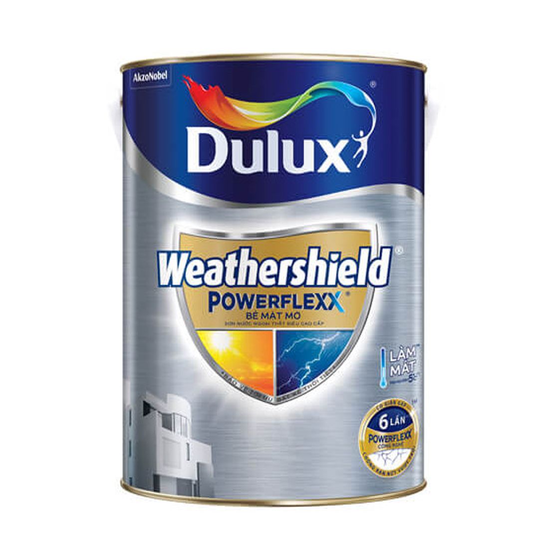 Sơn Dulux Weathershield Powerlexx-GJ8 Bề mặt mờ, màu pha, 1 lít)