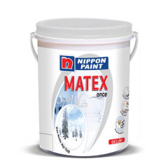 Sơn Nippon Matex Supre White (dòng sơn nội thất, sơn siêu trắng, 4.8 Kg)