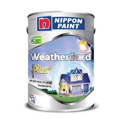 Sơn Nippon Weathergard Plus+ (Dòng sơn phủ ngoài nhà, màu trắng, 15 lít)