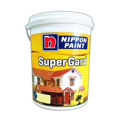 Sơn Nippon Supergard (Dòng sơn ngoài nhà, bóng mờ, màu trắng, 5 lít)
