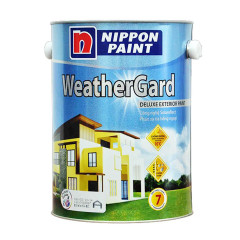 Sơn Nippon Weathergard (Sơn phủ ngoài nhà, bóng, màu trắng, 1 lít)