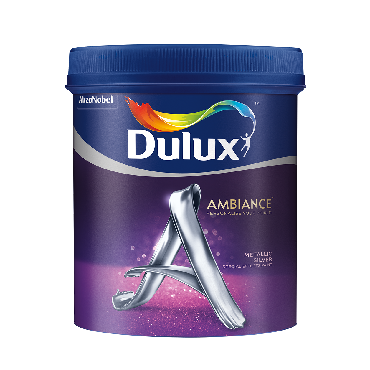 Dulux Ambiance Special Effects Paints (Metallic Silver) 1l